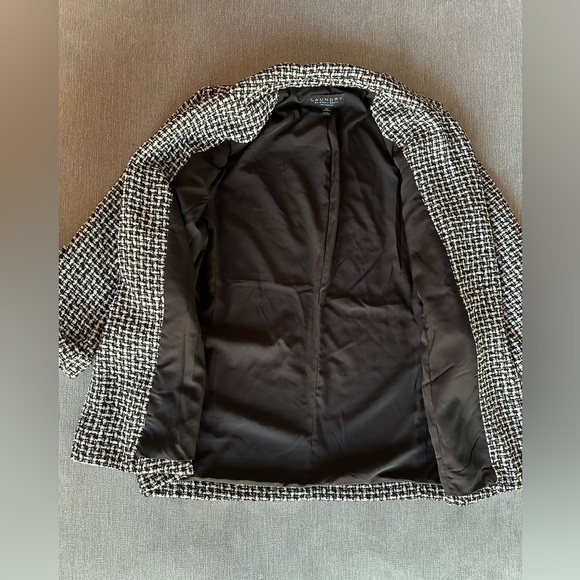 LAUNDRY BY SHELLI SEGAL 3/4 Sleeve Boucle Blazer Jacket Size:XS - Picture 7 of 10